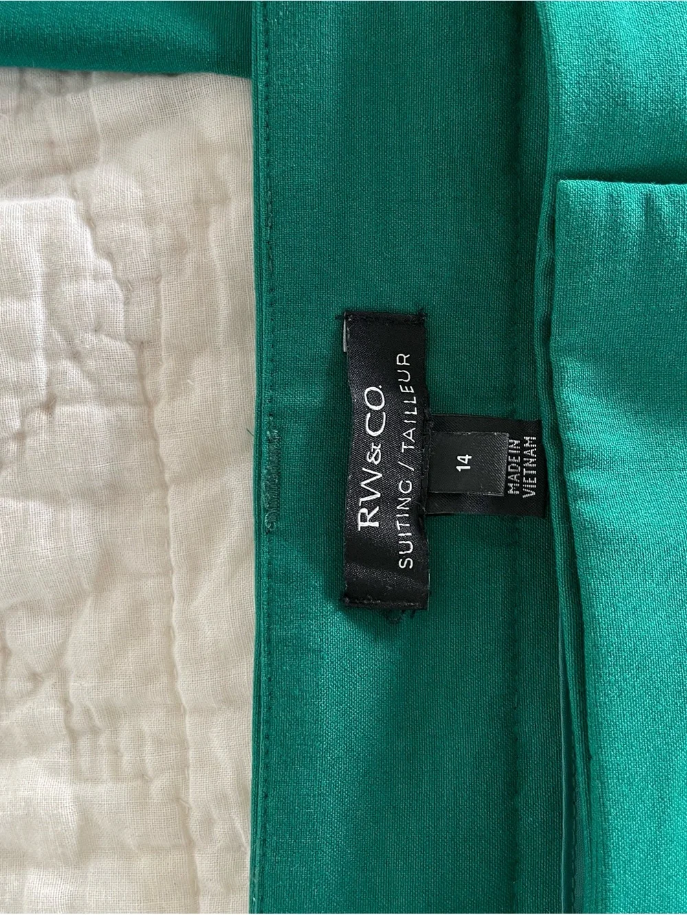 RW&CO. Emerald Green Trousers - Picture 3 of 4
